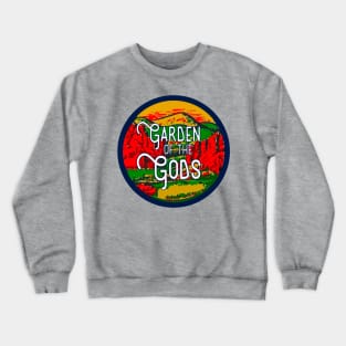 Garden of the Gods Vintage Travel Decal Crewneck Sweatshirt